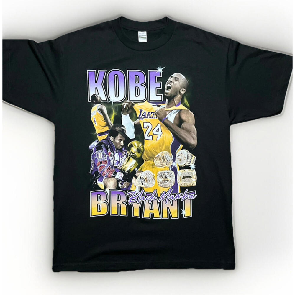 Kobe Bryant Unisex Black Mamba Lakers Graphic Tee XL NWOT